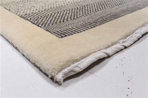 Gabbeh Grey Runner Hand Knotted 27 X 60 Area Rug 250-26191 Image 8
