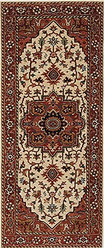 Serapi White Runner Hand Knotted 2'6" X 5'11"  Area Rug 250-26193