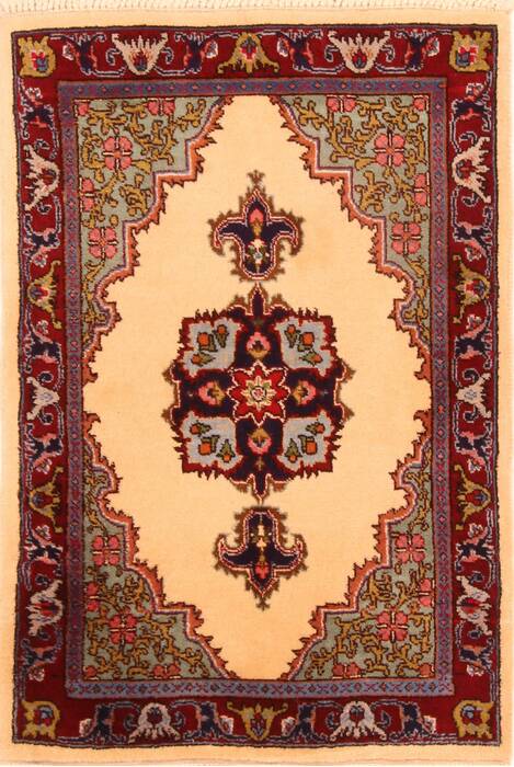 Tabriz Multicolor Hand Knotted 110 X 28  Area Rug 253-26195 Image 0