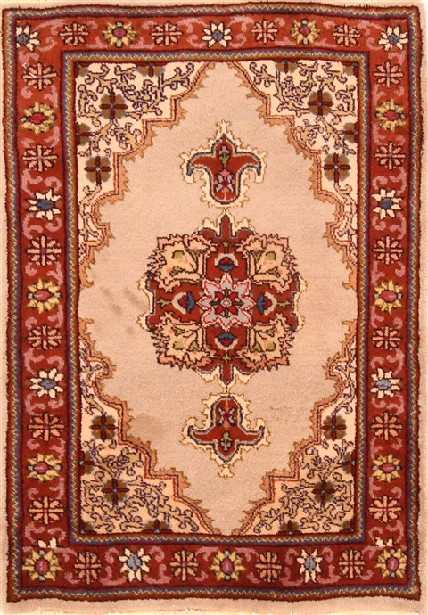 Tabriz Red Hand Knotted 110 X 29  Area Rug 253-26197 Image 0