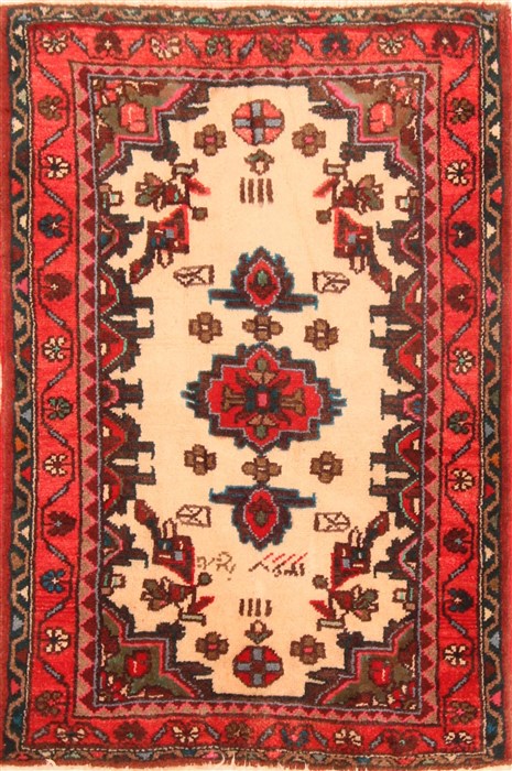 Mehravan Red Hand Knotted 111 X 210  Area Rug 253-26198 Image 0
