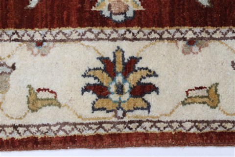Ziegler Beige Runner Hand Knotted 27 X 58 Area Rug 250-26199 Image 2