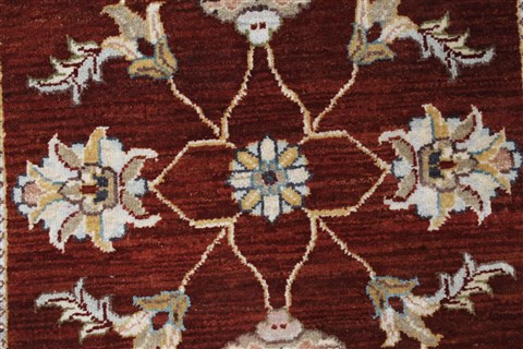 Ziegler Beige Runner Hand Knotted 27 X 58 Area Rug 250-26199 Image 3