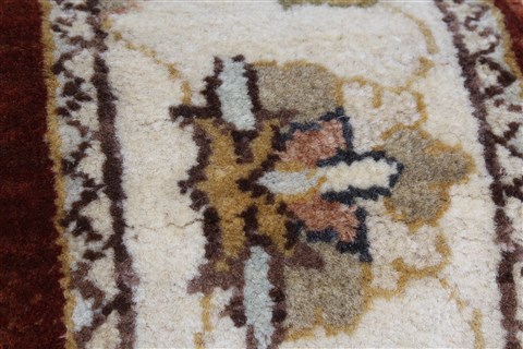 Ziegler Beige Runner Hand Knotted 27 X 58 Area Rug 250-26199 Image 8