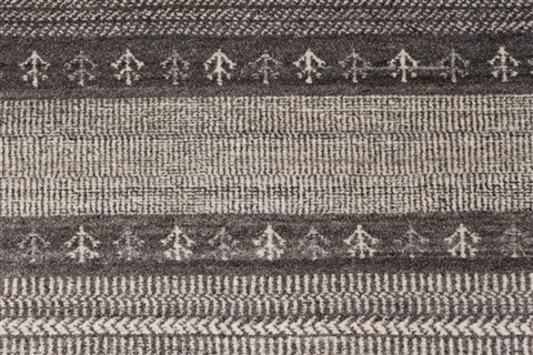 Modern Beige Runner Hand Knotted 26 X 61 Area Rug 250-26201 Image 3