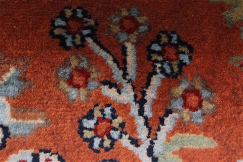 Sarouk Beige Runner Hand Knotted 24 X 60 Area Rug 250-26202 Image 8