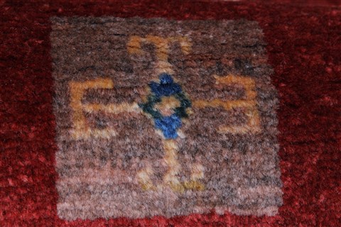 Gabbeh Multicolor Runner Hand Knotted 29 X 64 Area Rug 250-26204 Image 11