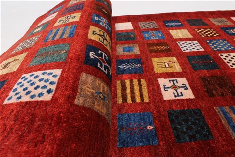 Gabbeh Multicolor Runner Hand Knotted 29 X 64 Area Rug 250-26204 Image 12
