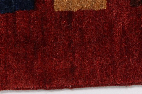 Gabbeh Multicolor Runner Hand Knotted 29 X 64 Area Rug 250-26204 Image 3