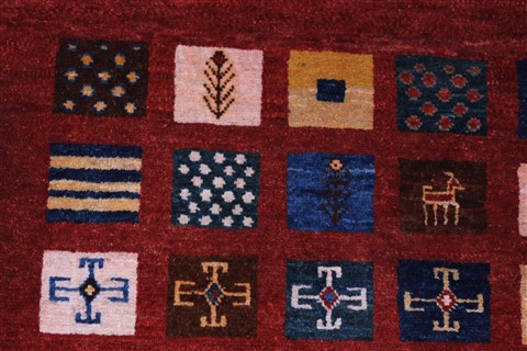 Gabbeh Multicolor Runner Hand Knotted 29 X 64 Area Rug 250-26204 Image 4