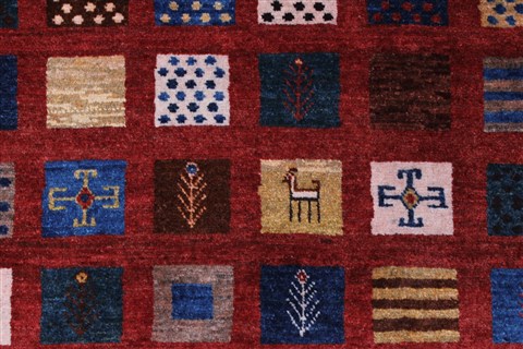 Gabbeh Multicolor Runner Hand Knotted 29 X 64 Area Rug 250-26204 Image 5