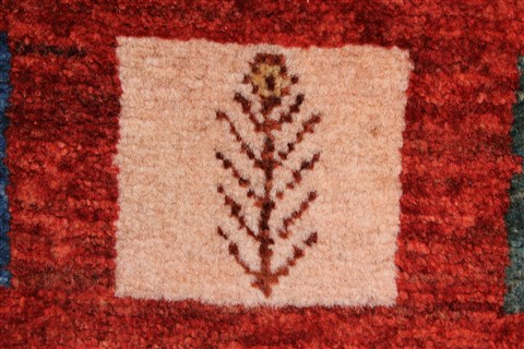 Gabbeh Multicolor Runner Hand Knotted 29 X 64 Area Rug 250-26204 Image 8