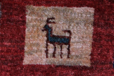 Gabbeh Multicolor Runner Hand Knotted 29 X 64 Area Rug 250-26204 Image 9