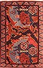 Sanandaj Multicolor Square Hand Knotted 17 X 25  Area Rug 253-26205 Thumb 0