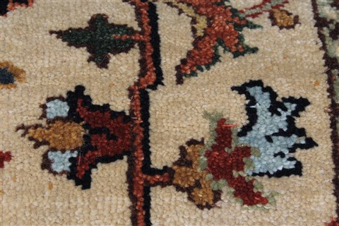 Serapi Beige Runner Hand Knotted 25 X 60 Area Rug 250-26206 Image 12