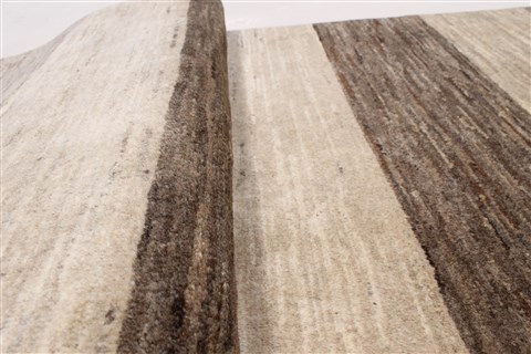 Gabbeh Grey Runner Hand Knotted 25 X 66 Area Rug 250-26208 Image 2