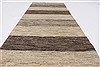 Gabbeh Grey Runner Hand Knotted 25 X 66  Area Rug 250-26208 Thumb 4