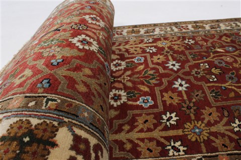 Semnan Beige Runner Hand Knotted 27 X 510 Area Rug 250-26209 Image 1