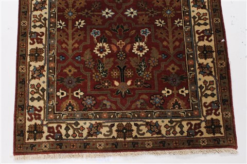 Semnan Beige Runner Hand Knotted 27 X 510 Area Rug 250-26209 Image 6