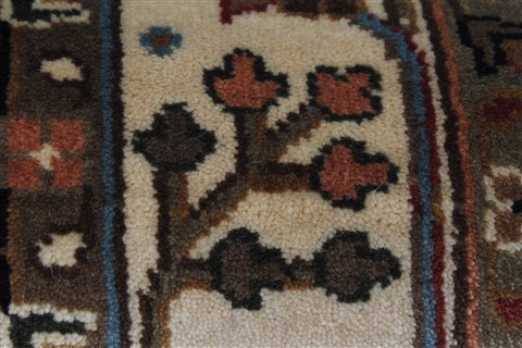 Semnan Beige Runner Hand Knotted 27 X 510 Area Rug 250-26209 Image 9