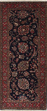 Indian Tabriz Red Runner 6 ft and Smaller Wool Carpet 26216