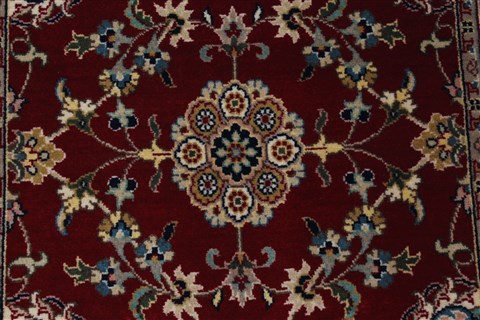 Isfahan Red Runner Hand Knotted 26 X 511 Area Rug 250-26217 Image 5