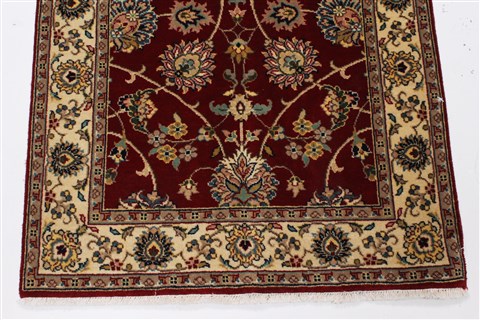 Isfahan Red Runner Hand Knotted 26 X 511 Area Rug 250-26217 Image 6