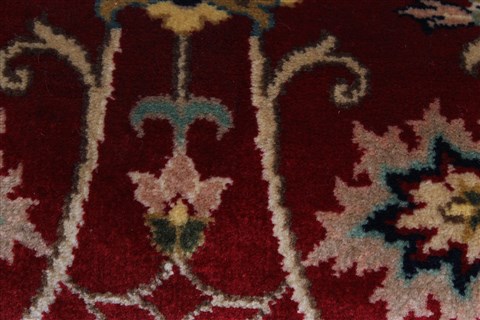 Isfahan Red Runner Hand Knotted 26 X 511 Area Rug 250-26217 Image 9