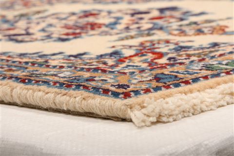 Nain White Square Hand Knotted 110 X 26 Area Rug 100-26224 Image 1