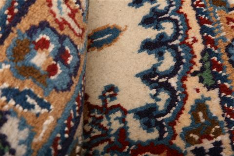 Nain White Square Hand Knotted 110 X 26 Area Rug 100-26224 Image 3