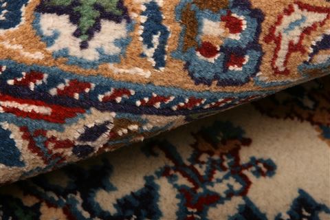 Nain White Square Hand Knotted 110 X 26 Area Rug 100-26224 Image 4