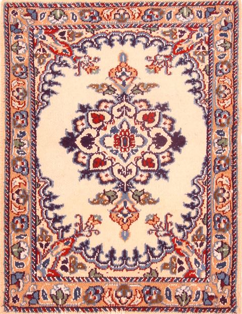 Nain White Square Hand Knotted 110 X 26 Area Rug 100-26224 Image 0