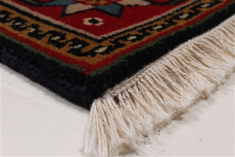Heriz Black Hand Knotted 27 X 61 Area Rug 250-26226 Image 5