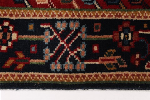 Karajeh Blue Runner Hand Knotted 26 X 63 Area Rug 250-26228 Image 4