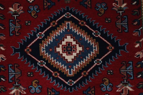 Karajeh Blue Runner Hand Knotted 26 X 63 Area Rug 250-26228 Image 5