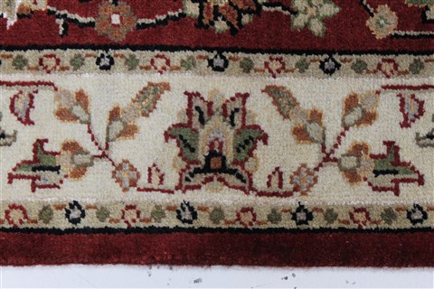 Kashmar Beige Runner Hand Knotted 27 X 61 Area Rug 250-26230 Image 3