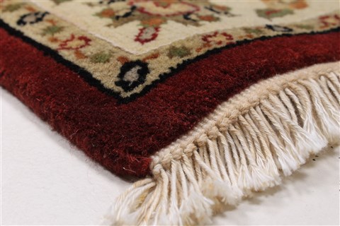 Kashmar Beige Runner Hand Knotted 27 X 61 Area Rug 250-26230 Image 6