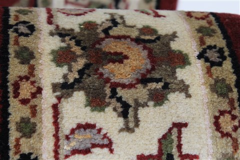 Kashmar Beige Runner Hand Knotted 27 X 61 Area Rug 250-26230 Image 9