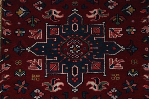 Karajeh Blue Runner Hand Knotted 27 X 61 Area Rug 250-26231 Image 4
