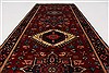 Karajeh Blue Runner Hand Knotted 27 X 61  Area Rug 250-26231 Thumb 2