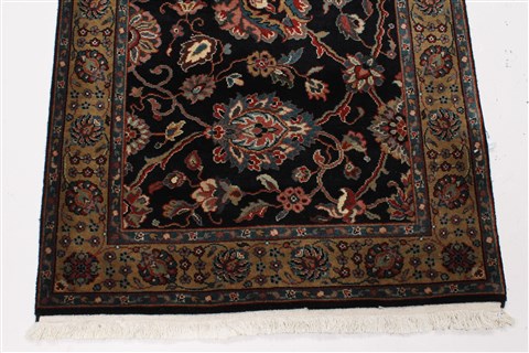 Tabriz Beige Runner Hand Knotted 27 X 60 Area Rug 250-26232 Image 4