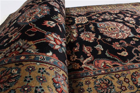 Tabriz Beige Runner Hand Knotted 27 X 60 Area Rug 250-26232 Image 9