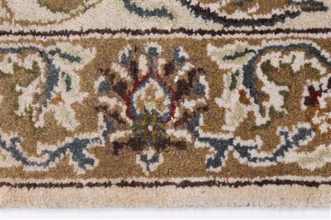 Kashmar Beige Runner Hand Knotted 20 X 62 Area Rug 250-26234 Image 3