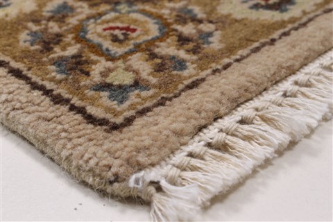 Kashmar Beige Runner Hand Knotted 20 X 62 Area Rug 250-26234 Image 6