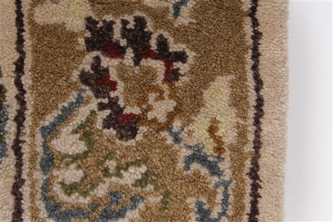 Kashmar Beige Runner Hand Knotted 20 X 62 Area Rug 250-26234 Image 7