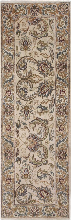 Kashmar Beige Runner Hand Knotted 20 X 62 Area Rug 250-26234 Image 0