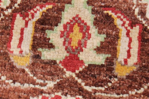 Pishavar Beige Runner Hand Knotted 21 X 50 Area Rug 250-26235 Image 7