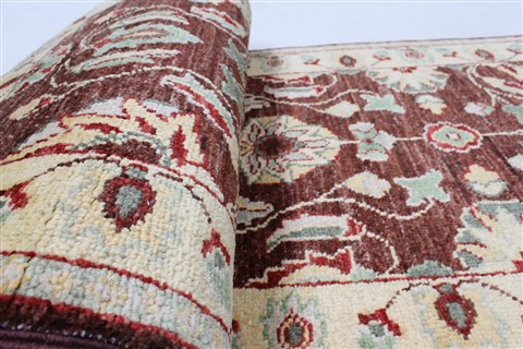 Pishavar Beige Runner Hand Knotted 20 X 56 Area Rug 250-26236 Image 1