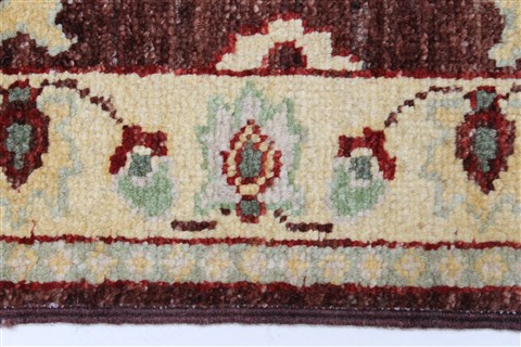 Pishavar Beige Runner Hand Knotted 20 X 56 Area Rug 250-26236 Image 4