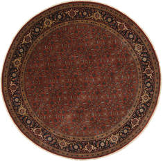 Herati Beige Round Hand Knotted 8'0" X 8'0"  Area Rug 250-26237